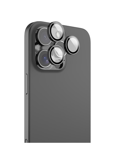 İphone Uyumlu 16 Pro Max Raptic Armour Serisi Kamera Lens Koruyucu Şeffaf