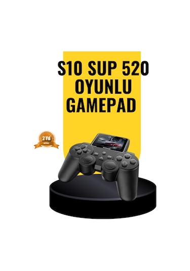 2025 A Kalite S10 Gamepad 520 Oyunlu Tv Bağlantılı Retro Atari Konsolu