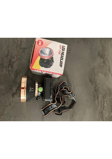 GP-188 Kafa Lambası, Led Kafa Feneri, Ultra Güçlü Led 3 Modlu Siyah