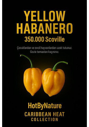 Yellow Habanero / 350.000 Scoville - Gerçek Taze Acı Biber