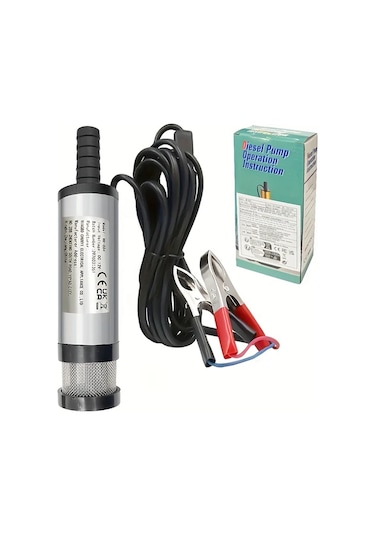 24v 38mm-altın Dc 12v 24v Su Altı Elektrikli Pompa, Dizel Ve Su İçin Uygun. Alüminyum Alaşımlı Kabuk 12l/dakika Yakıt Transfer Pompası