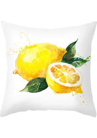 Yeni Sade Tarzda Baskılı Yastık Kılıfı No.62 Ekru