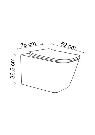 Et-y7032bk Asma Klozet Beyaz & Altın