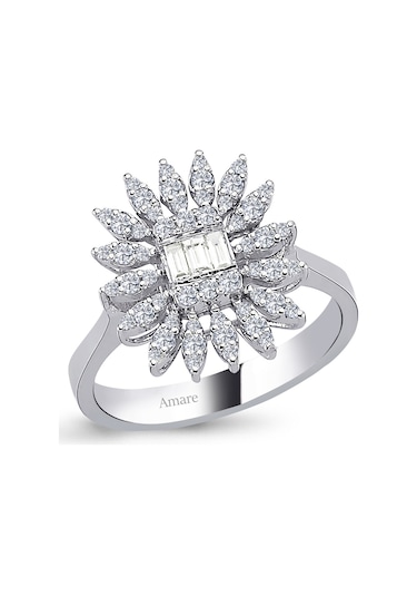 0.49 Karat Pırlanta Baget Yüzük (451759431)
