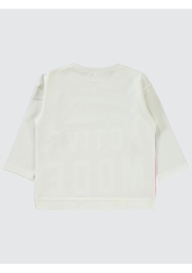 Civil Girls Kız Çocuk Sweatshirt 2-5 Yaş Kırık Beyaz Kırık Beyaz