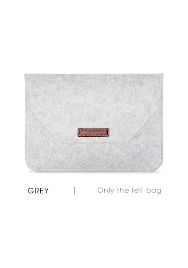 GubisiStore Gri-yeni Pro16 İnç A2141-Laptop Çantası Kol 12 13.3 14 15 16 Inç Yün Keçe Dizüstü Tablet Kılıfı Macbook Uyumlu Air 13