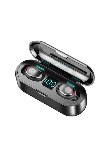 Leezsing F9-2 Kablosuz Bluetooth Kulaklık: Yüksek Ses Kalitesi, Akıllı Gürültü Azaltma Ve Şarj Özelliği İle Ipx7 Suya Dayanıklı Siyah Model