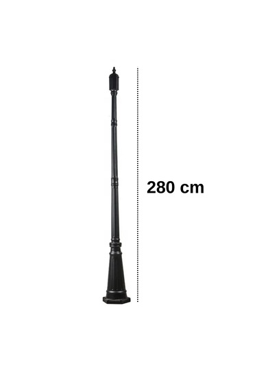 Sokak Armatürü Alüminyum Döküm Direk 2.80 Metre