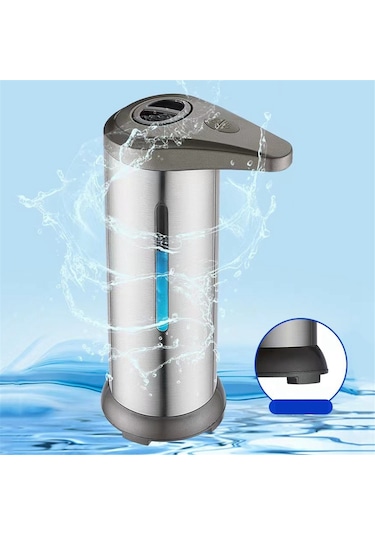 Anjiexun Banyo Akıllı Köpük Makinesi Sıvı Sabunluk Pompa Kabı Gümüş