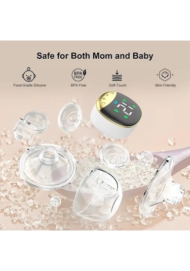 Trendooze Ücretsiz Şişeler Silikon Serbest Pembe Otomatik Giyilebilir Emme Eller Cihaz 180ml Xw