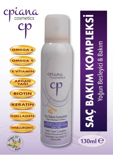 Cpiana Saç Bakım Kompleksi - Dökülme Karşıtı & Yoğun Bakım Argan Yağlı 130ml