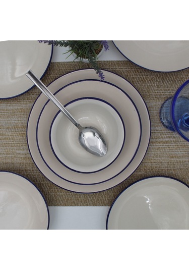 Royal 24 Parça 6 Kişilik Yemek Takımı- Kobalt File