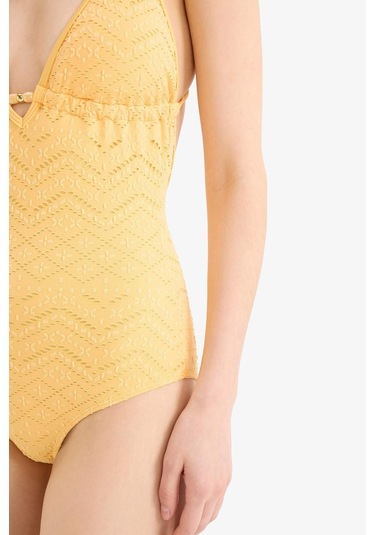 Defacto Regular Fit Nakışlı Brodeli Mayo-fall İn Love B6898ax25smyl106 Sarı Defacto Regular Fit Nakışlı Brodeli Mayo-fall İn Love B6898ax25smyl106 Sarı