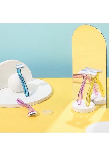 Kadınlar İçin Korunaklı Bıçaklı Bikini Bölgesi Tıraş Makineleri, Ergonomik Tasarımlı T Tipi Tıraş Makineleri, Güvenli Ve Rahat Tıraş İçin Paslanmaz Çelik Bıçaklar