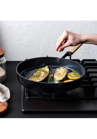 Greenpan Smartshape Eco 28cm Izgara Tavası Meşe Tutma Kollu