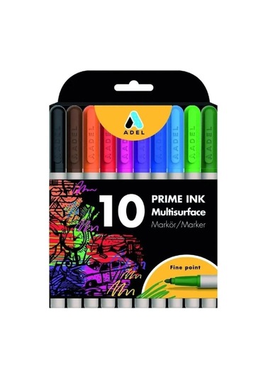 Adel Prime Ink Multisurface Marker 1.5 Mm 10 Lu