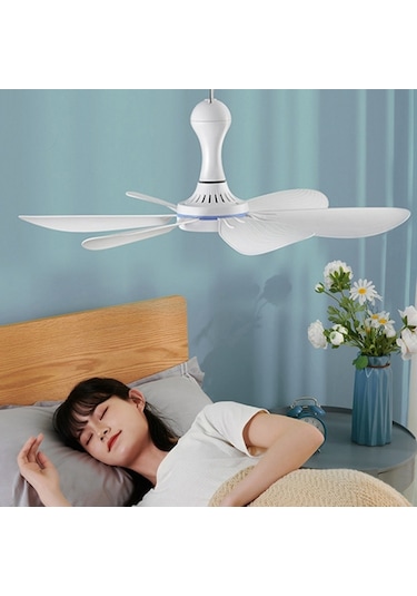 Cbtx USB Rüzgar Enerjili Altı Kanatlı Mini Tavan Vantilatörü