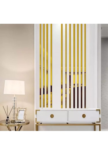 Duvar Çıtası Dekoratif Gold 2 Cm (10Mt)