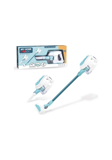 Pilli Işıklı Gerçekçi Eğitici Evcilik Mutfak Oyuncak Hediye Dikey Süpürge Seti