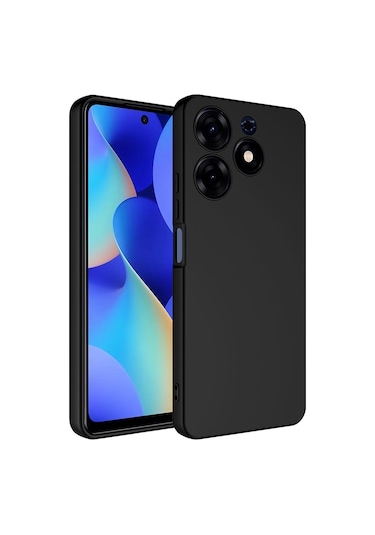 Teknodur Tecno Spark 10 Pro Kılıf Mara Lansman Kapak - Siyah Siyah