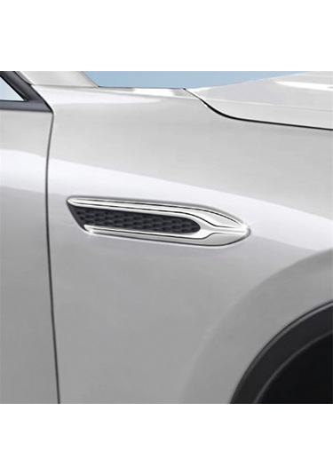 Anjiexun Araba Gümüş Yan Kanat Amblem Kapağı Trim Çıkartmaları