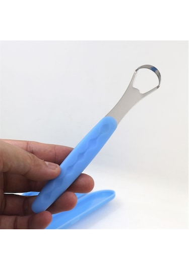 Kyver Dil Temizleme Aparatı Metal Mavi