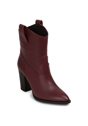 Deery Hakiki Deri Bordo Kadın Bot - E4460Zbrdc03 Bordo