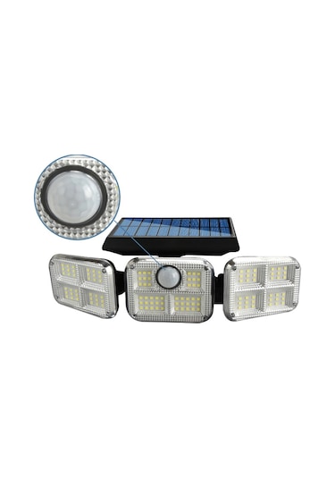 Powermaster Sensörlü Kumandalı 138 Ledli Solar Lamba JD-2858