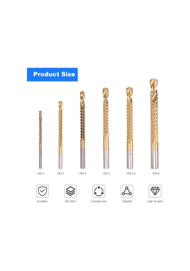 Adet Hss Freze Matkap Seti Ahşap Matkap Uçları Ahşap Metal İçin Matkap Seti K075