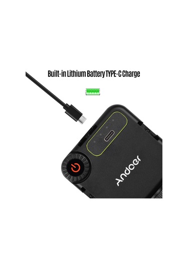 Andoer Ir49s Mini Ir Video Kamera Gece Görüş Işığı Siyah Siyah