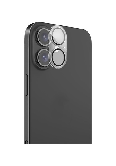 İphone Uyumlu 16 Raptic Glass Serisi Kamera Lens Koruyucu Şeffaf