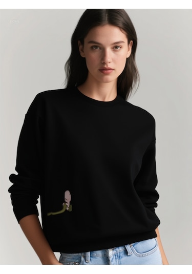 Ogc Ayı Kombin Sweatshirt Siyah