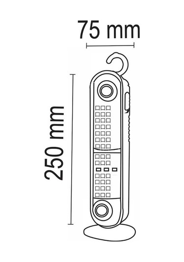 Büro Ev Ofis Kamp Keyfi İçin Şarjlı Taşınır Acil Durum Işığı Açık Gri