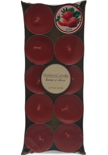 Tealight Çilek 10 Lu Mum Kirmızı
