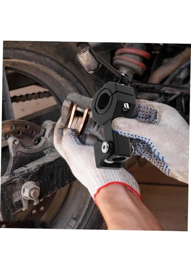 Dashanshop 2 Adet F02 Universal Elektrikli Motosiklet Spot Lambası Sabit Braketi Pil Yok