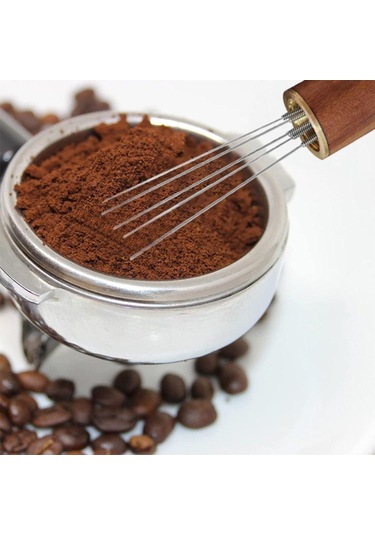 Çelik İğneler İğne Kahve Tamper Tamper Dağıtıcı El Karıştırıcı Dengeleyici Espresso Tozu Karıştırıcı Diğer