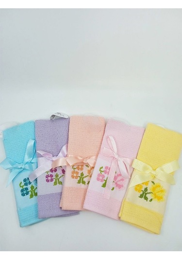 Fialka Nakışlı Peçete 5 Adet Asorti 45x70