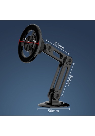 Tenfowee 360 Dönebilen Güçlü Mıknatıslı Araç Telefon Tutucu - Esnek Ayarlanabilir Kol İle Güvenli Sürüş Diğer