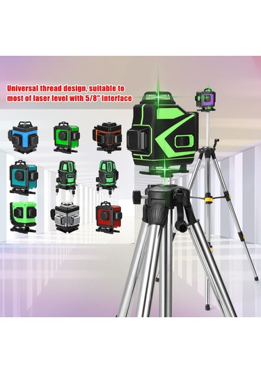 Maiyame 1.2 Metre Ayarlanabilir Paslanmaz Çelik Sehpa Ayağı - Balonlu Denge Göstergeli 112 Karakter