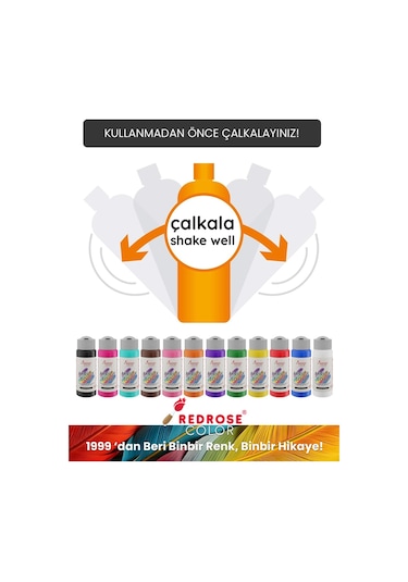Red Rose Yeşil Akrilik Boya 60 ML