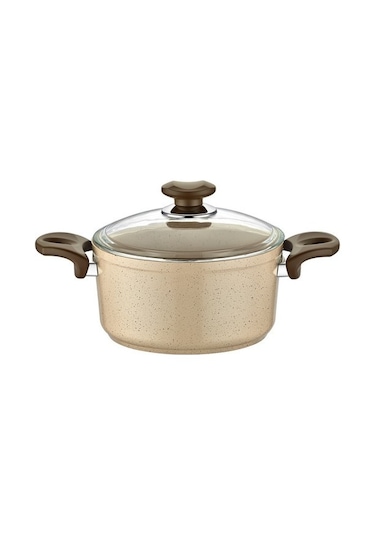 Gülsan Safran Granit 20 Cm Derin Tencere GULSAN.038 Vizon