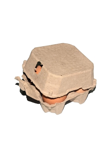 Honmex Dayanıklı Kağıtlı Yumurta Kutusu, Yeniden Kullanılabilir Ve Yığılabilir, 10 Adet, 10.2x10.2x7.2 Cm Haki