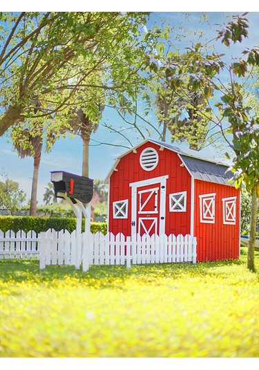 Mandu Ahşap Kar Kızağı Kırmızı