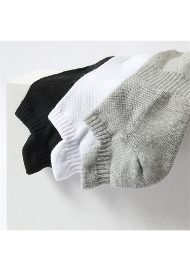 Geeksen Erkek Pamuklu Spor Çorapları - Nefes Alabilir, Terletmeyen, 8 Çift Paket Siyah