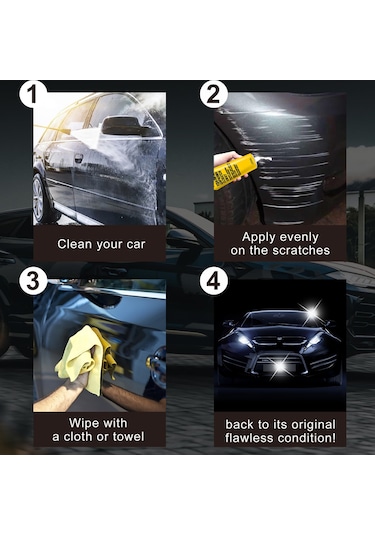 Vkemall Araba Boya Çizik Tamiri Aracı - Profesyonel Polişleme Ve Giderici - Hafif Çizikler İçin Hızlı Tamir