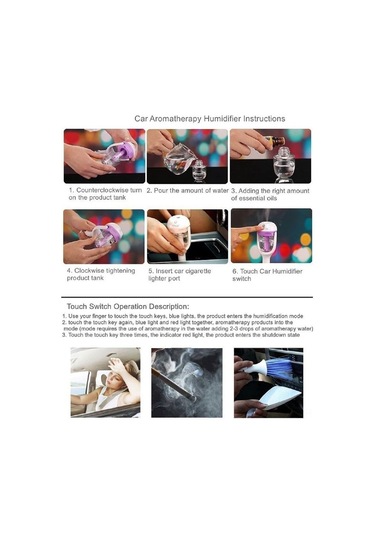 Honmex Araç İçin Nemlendirici Ve Aromaterapi Dağıtıcı - 25ml/saat Sprey Hacmiyle Stres Azaltıcı Kokular