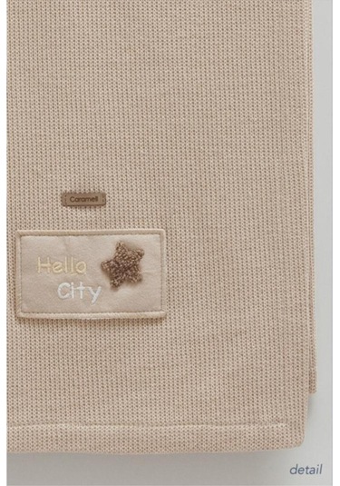 Soft Style Triko Görünümlü Penye Battaniye Kahverengi