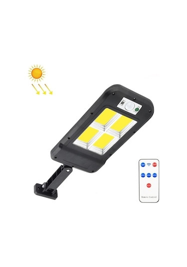 Bahçe Aydınlatma Güneş Enerjili Duvar Lambası Açık Su Geçirmez İndüksiyon Bahçe Aydınlatma Ev Sokak Lambası Uzaktan Kumanda Ile 4 X 40cob