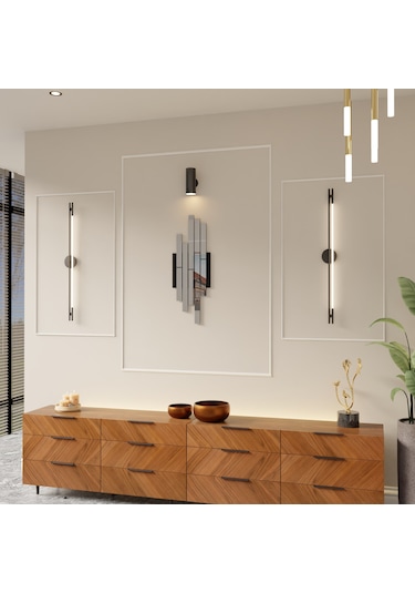 Dekoratif Pleksi Aynalı Minimal Duvar Süsü Gümüş