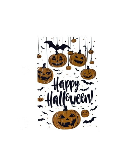 River World Duvarlar İçin Sticker Teması Hallowen Balkabaklı